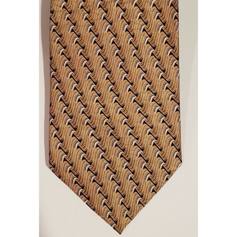 J.Z. RICHARDS MENS TIE NEW WITH TAG 100% SILK  USA MADE, GOLD,BLACK,GRAY,WHITE